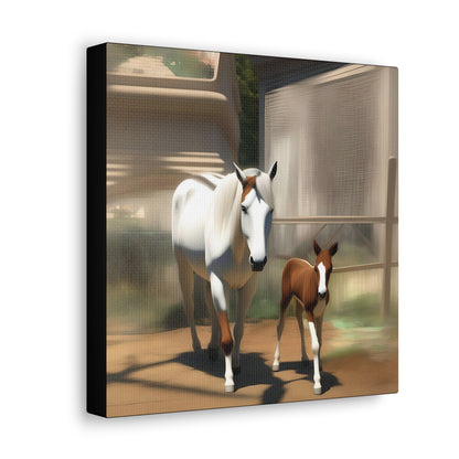 Canvas Gallery Wrap - Takota and Mommy - Animated