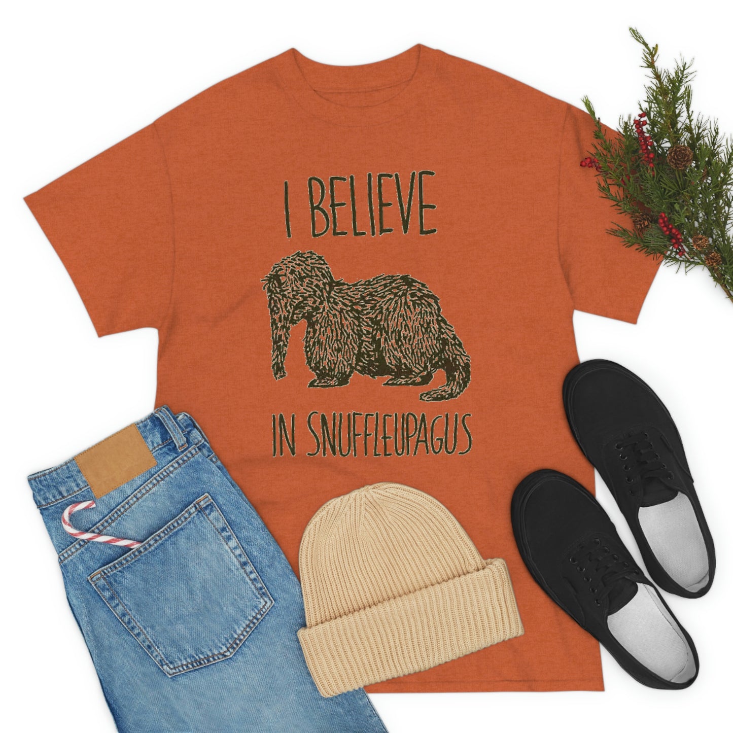 I Believe in Snuffleupagus - Unisex Heavy Cotton Tee