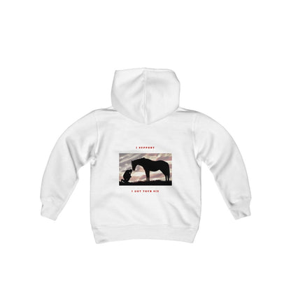 6H - Youth Hoodie - White Lettering (Back Logo)