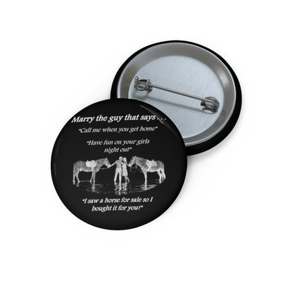 The One! - Custom Pin Buttons - Black