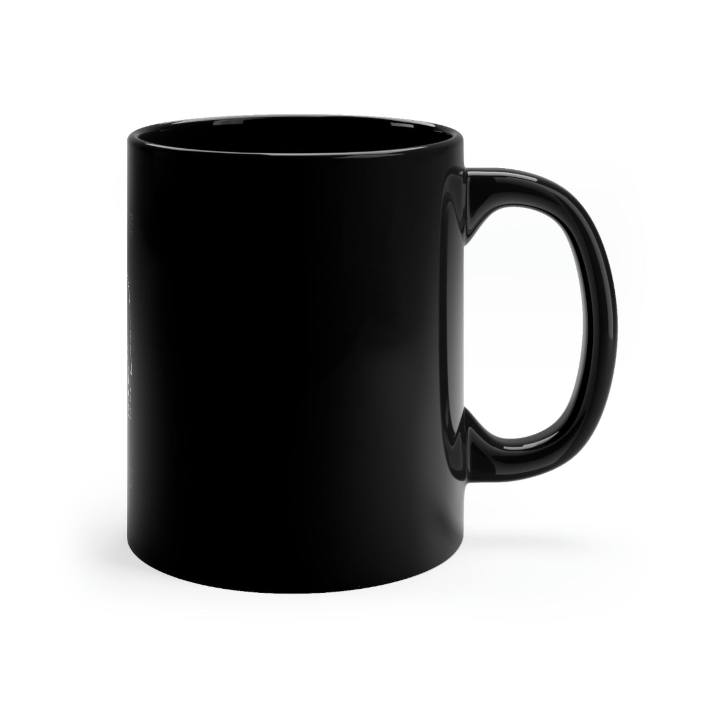 6H - Heart - Black mug 11oz