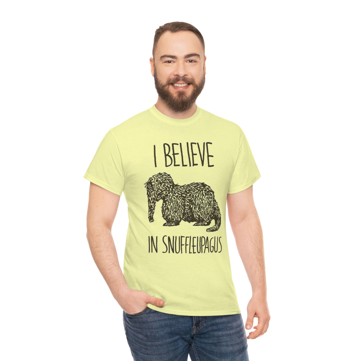 I Believe in Snuffleupagus - Unisex Heavy Cotton Tee