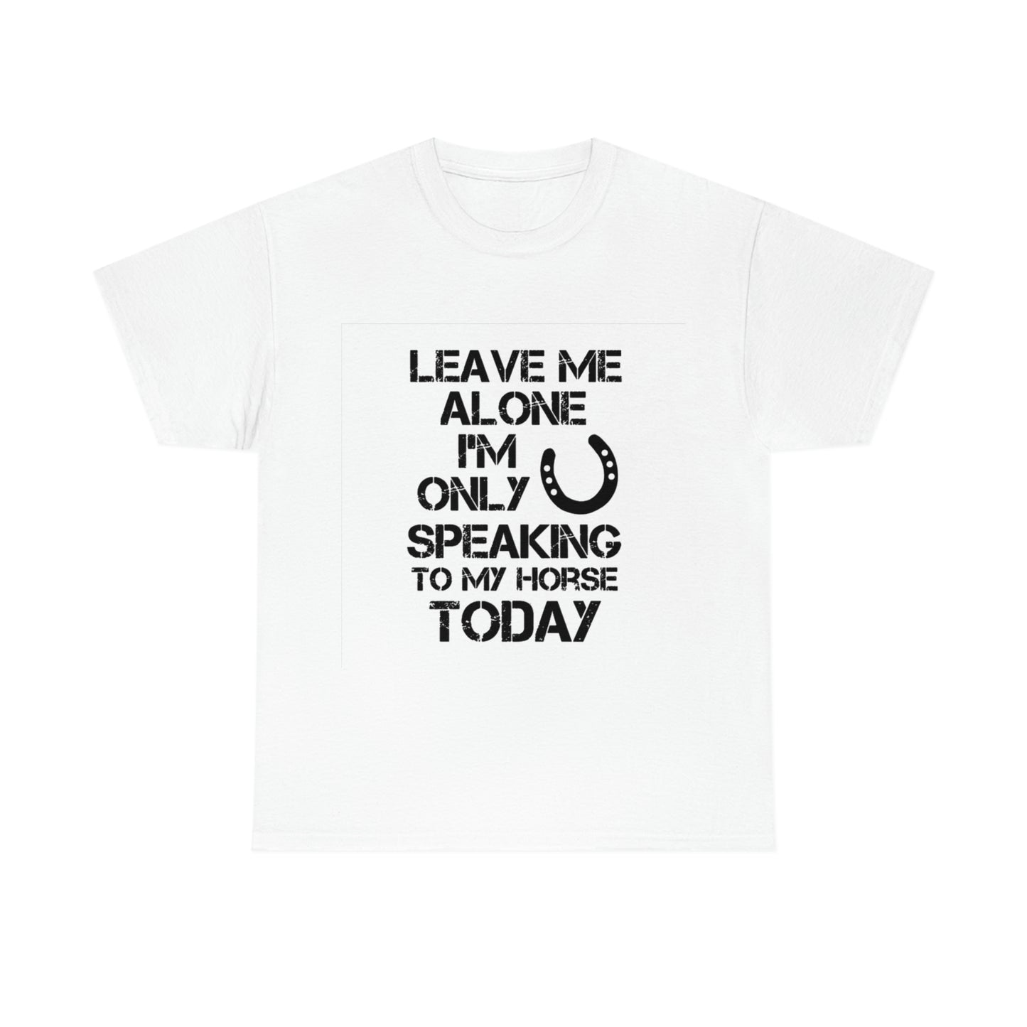 Leave Me Alone - Adult Tee (Front Logo)