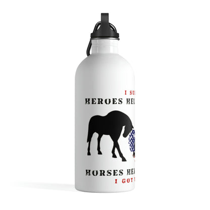 6H - Heart - Stainless Steel Water Bottle