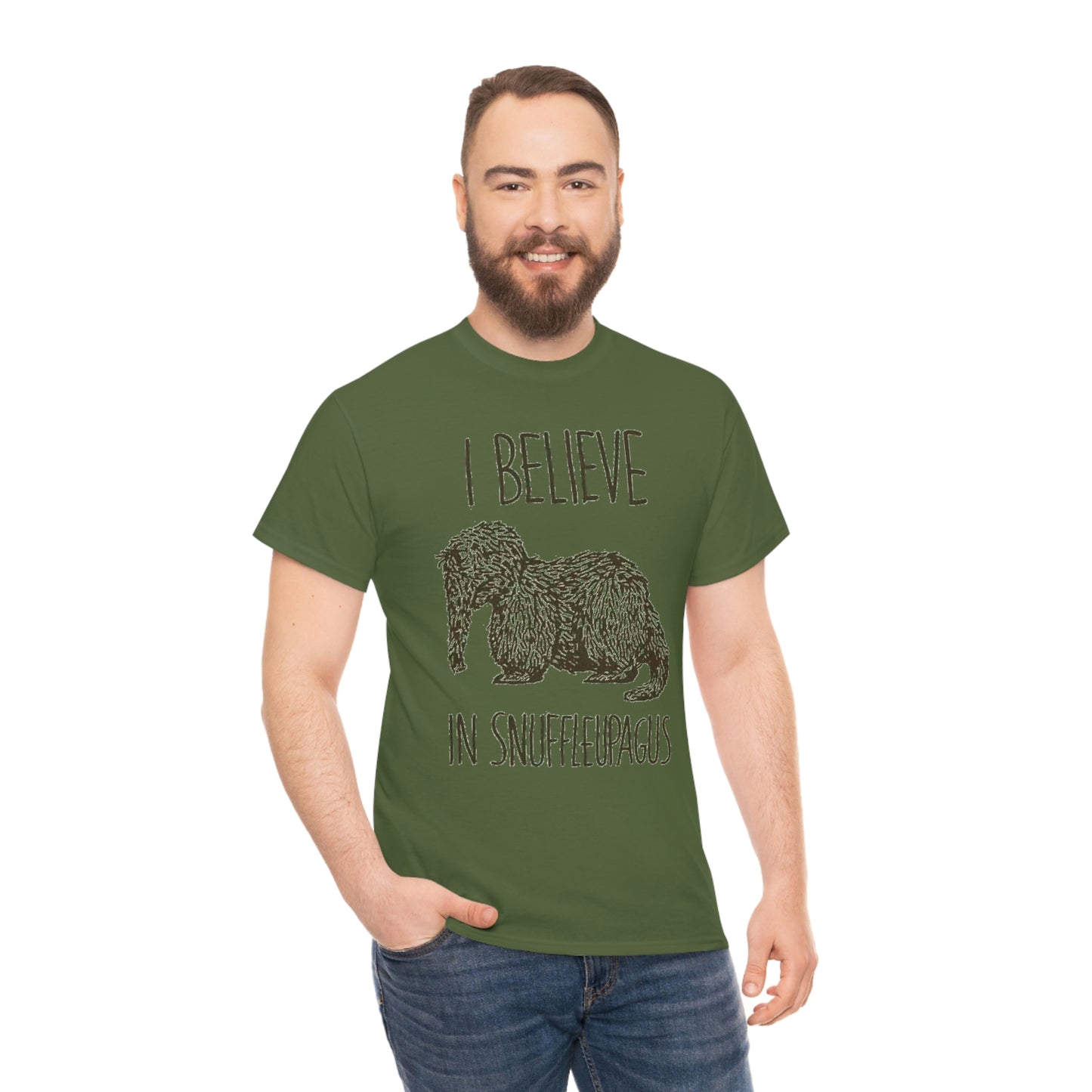 I Believe in Snuffleupagus - Unisex Heavy Cotton Tee