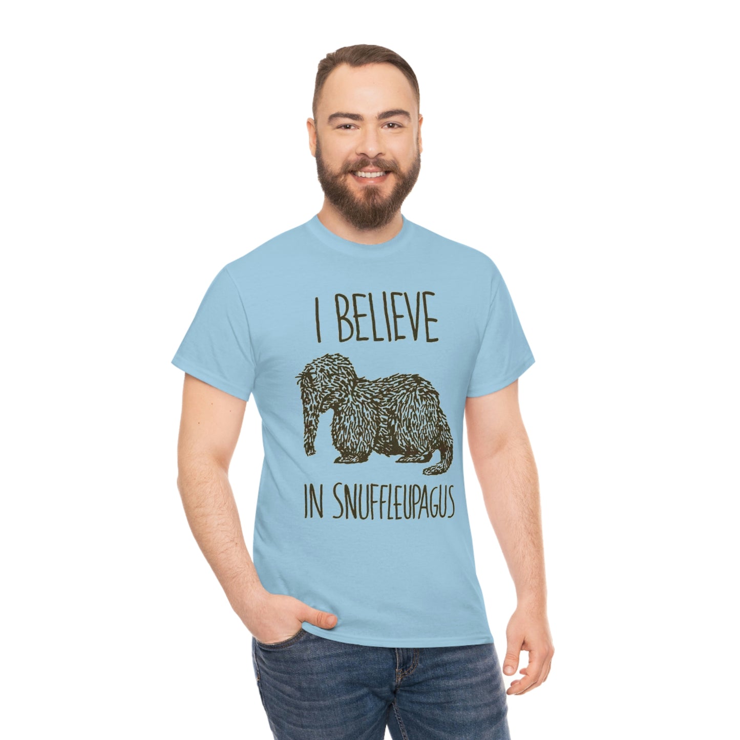 I Believe in Snuffleupagus - Unisex Heavy Cotton Tee