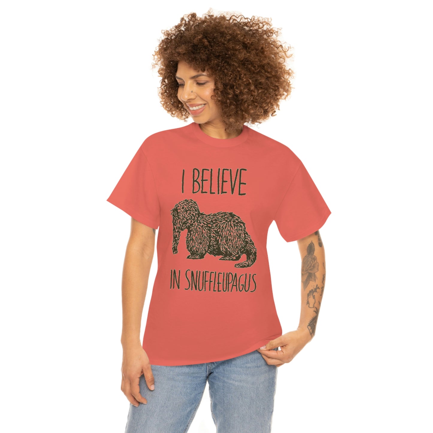 I Believe in Snuffleupagus - Unisex Heavy Cotton Tee