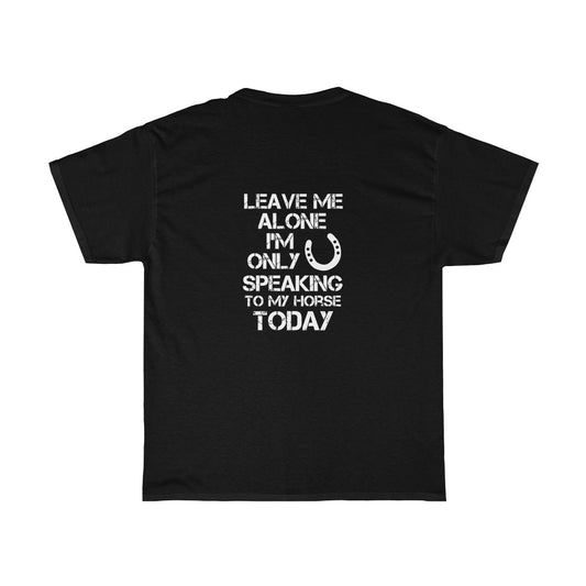 Leave Me Alone - Adult Tee (Back Logo)