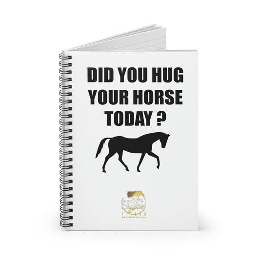 Horse Hugs - Spiral Notebook - Ruled Line