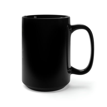 6H - Heart - Black Mug 15oz