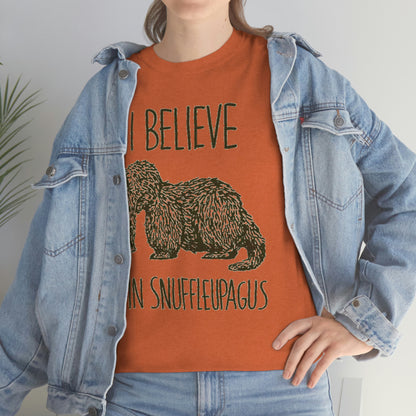 I Believe in Snuffleupagus - Unisex Heavy Cotton Tee