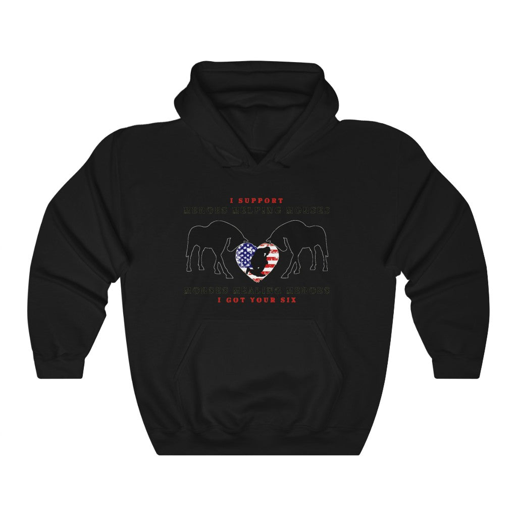 6H - Heart - Adult Unisex Heavy Blend™ Hooded Sweatshirt (Front)