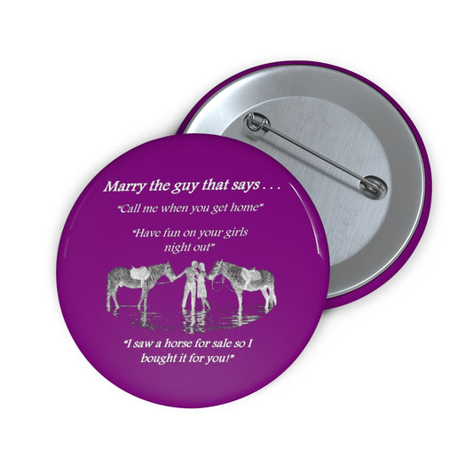 The One! - Custom Pin Buttons - Purple