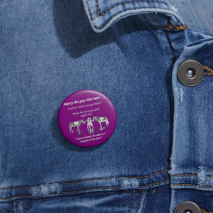 The One! - Custom Pin Buttons - Purple