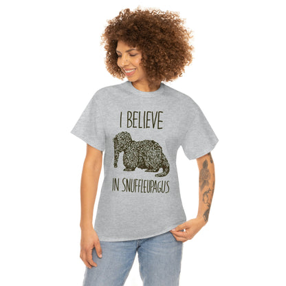 I Believe in Snuffleupagus - Unisex Heavy Cotton Tee