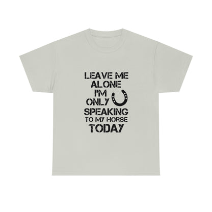 Leave Me Alone - Adult Tee (Front Logo)
