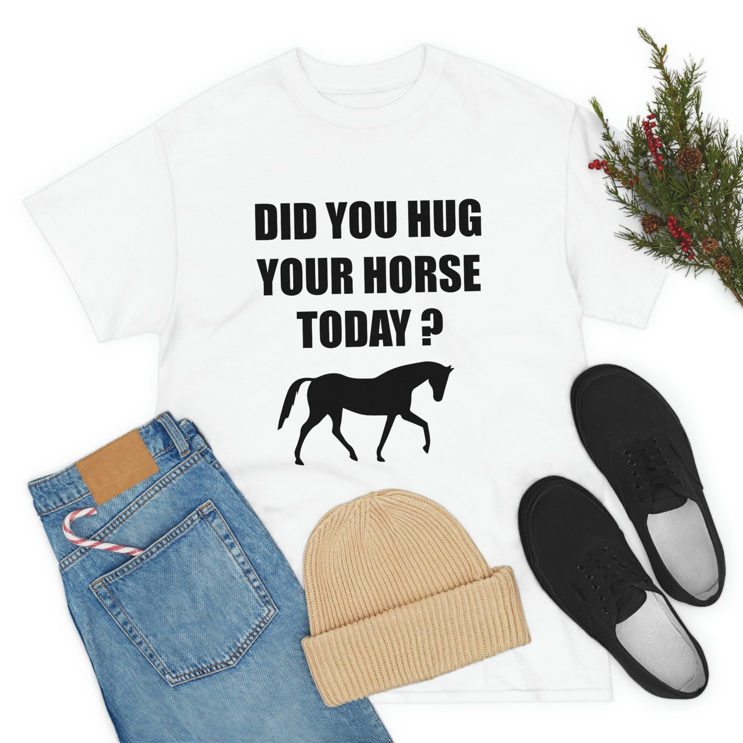 Horse Hugs - Adult Tee (Front Logo)