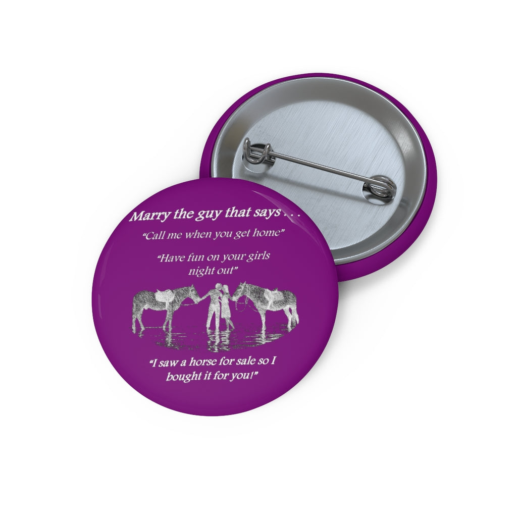 The One! - Custom Pin Buttons - Purple