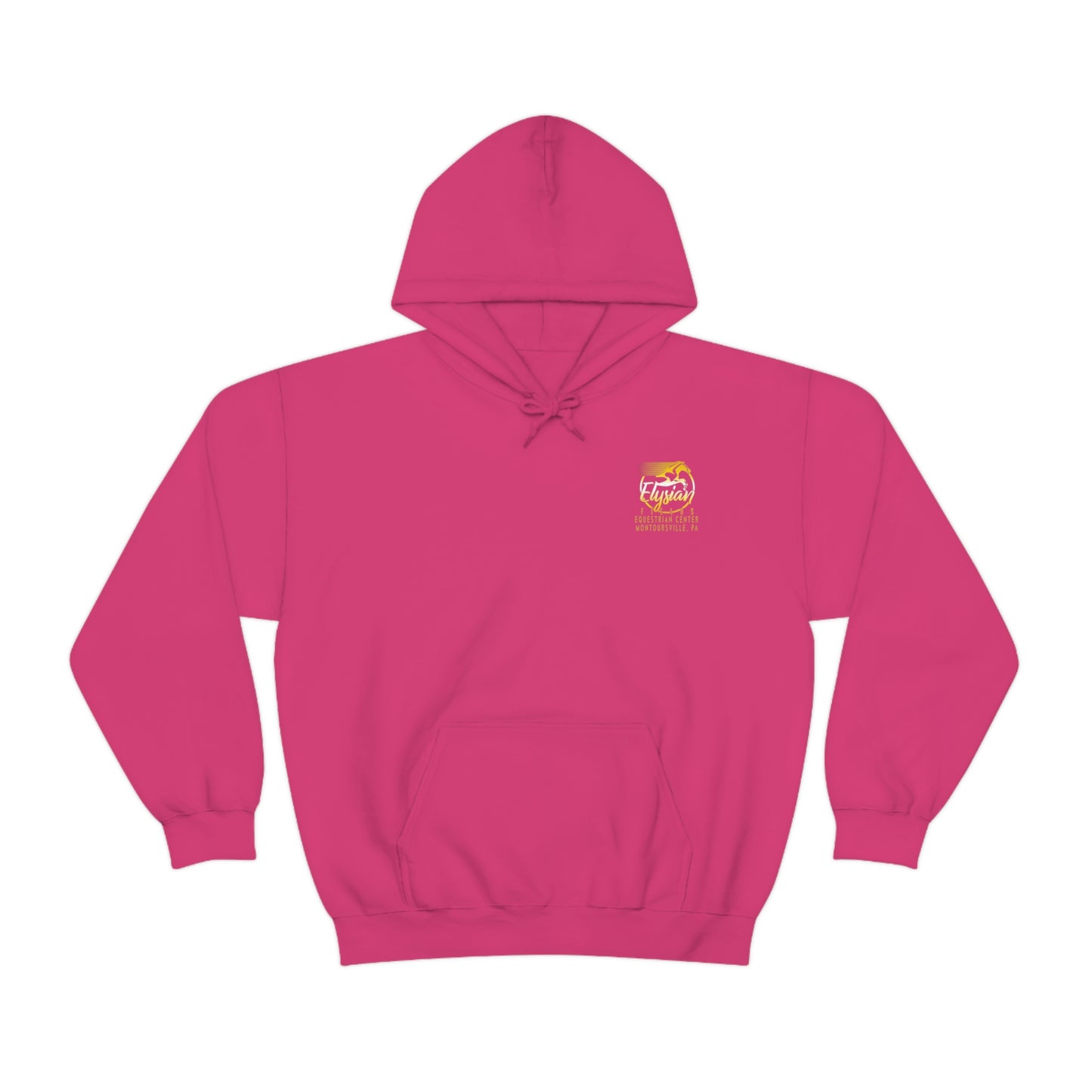 6H - Heart - Adult Unisex Heavy Blend™ Hooded Sweatshirt (Back)