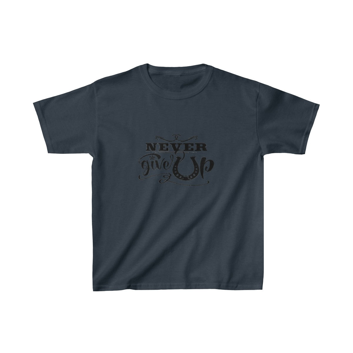 Never Give Up - Kids Heavy Cotton™ Tee