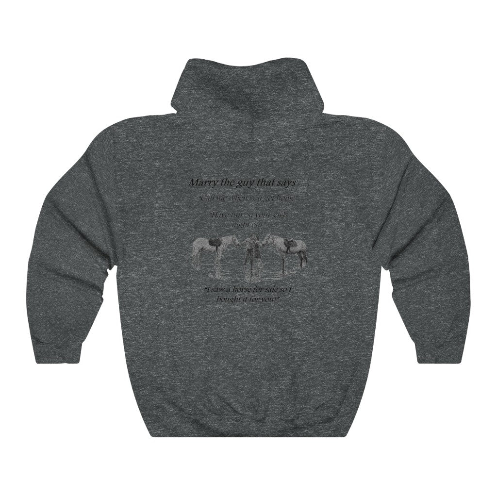 The ONE! - Adult Unisex Heavy Blend™ Hooded Sweatshirt - Black Print