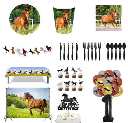 Horse Themed Birthday Party Set