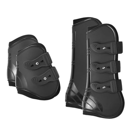 4PCS Front Hind Adjustable Horsing Leg Boots