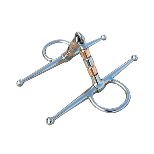 Stainless Steel 5in. Horse Bit with Copper Roller