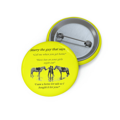 The One! - Custom Pin Buttons - Yellow