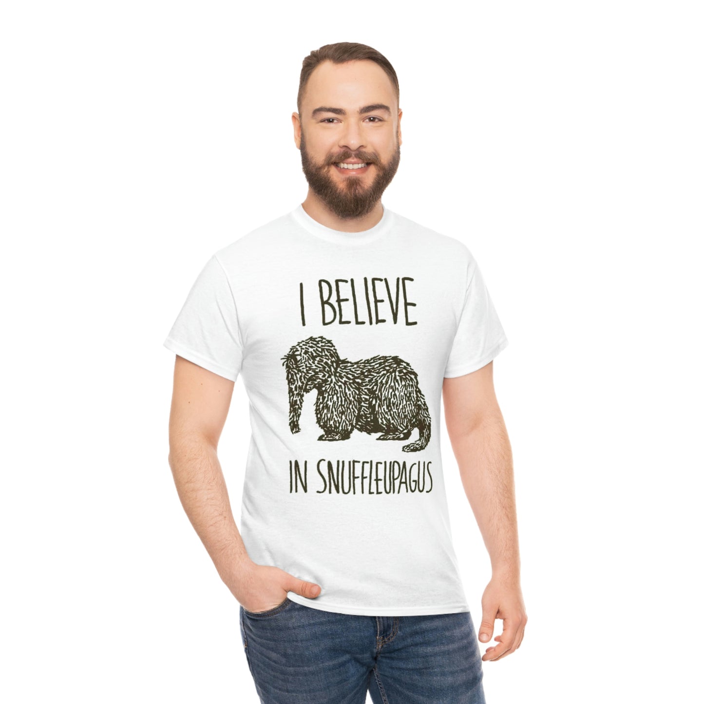 I Believe in Snuffleupagus - Unisex Heavy Cotton Tee