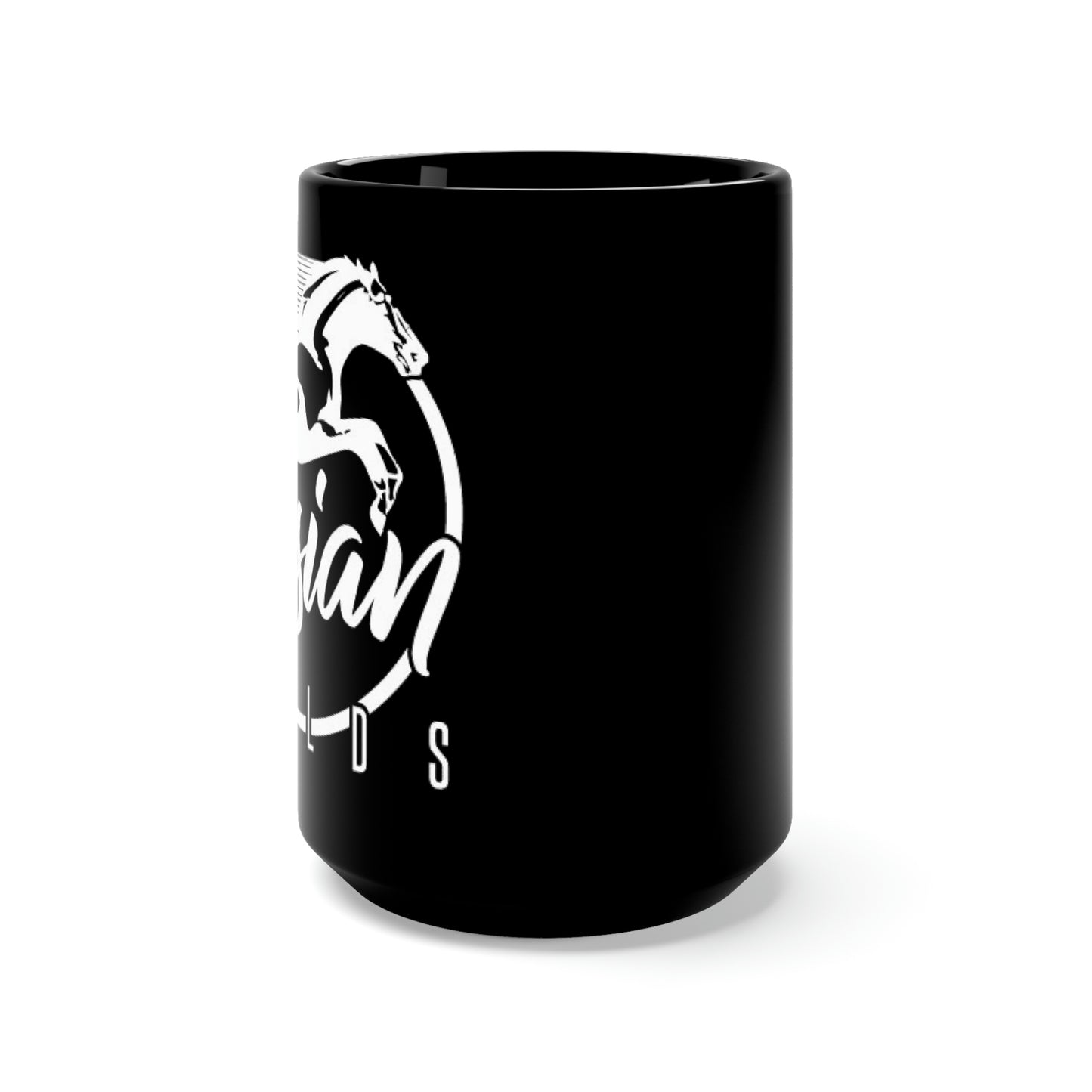 Elysian Fields - Black Mug 15oz - White Logo