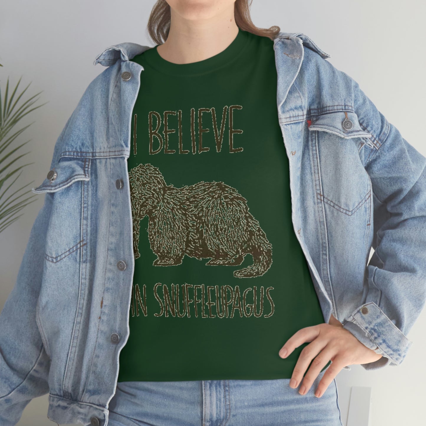 I Believe in Snuffleupagus - Unisex Heavy Cotton Tee