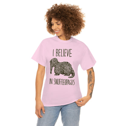 I Believe in Snuffleupagus - Unisex Heavy Cotton Tee