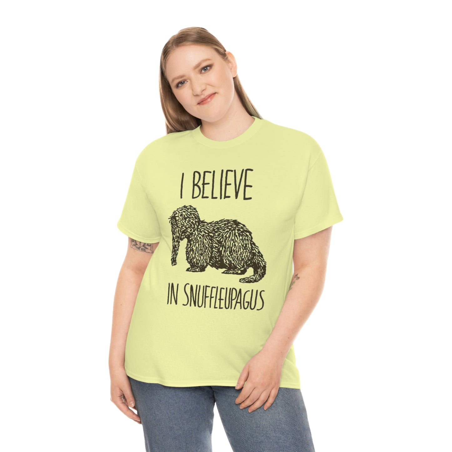 I Believe in Snuffleupagus - Unisex Heavy Cotton Tee