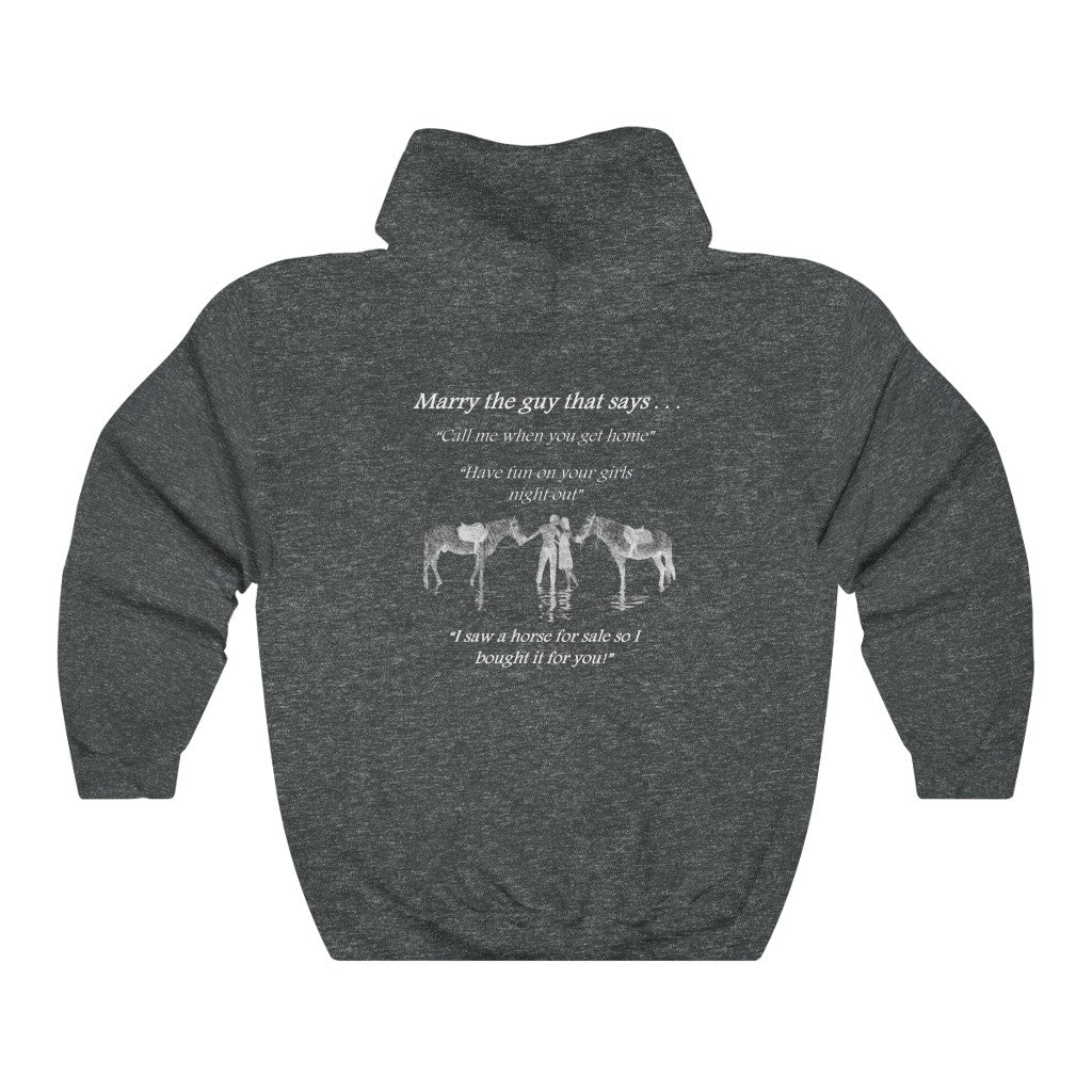 The ONE! - Adult Unisex Heavy Blend™ Hooded Sweatshirt - White Print