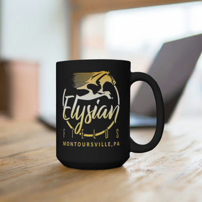 Elysian Fields - Black Mug 15oz - Color Logo