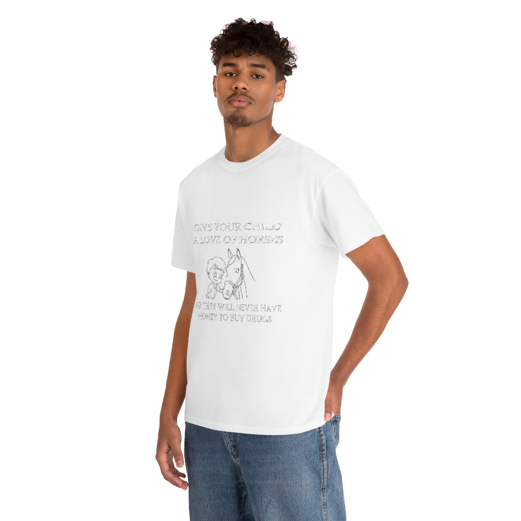 Say NO to Drugs - Adult Tee (Front Logo) - White Print