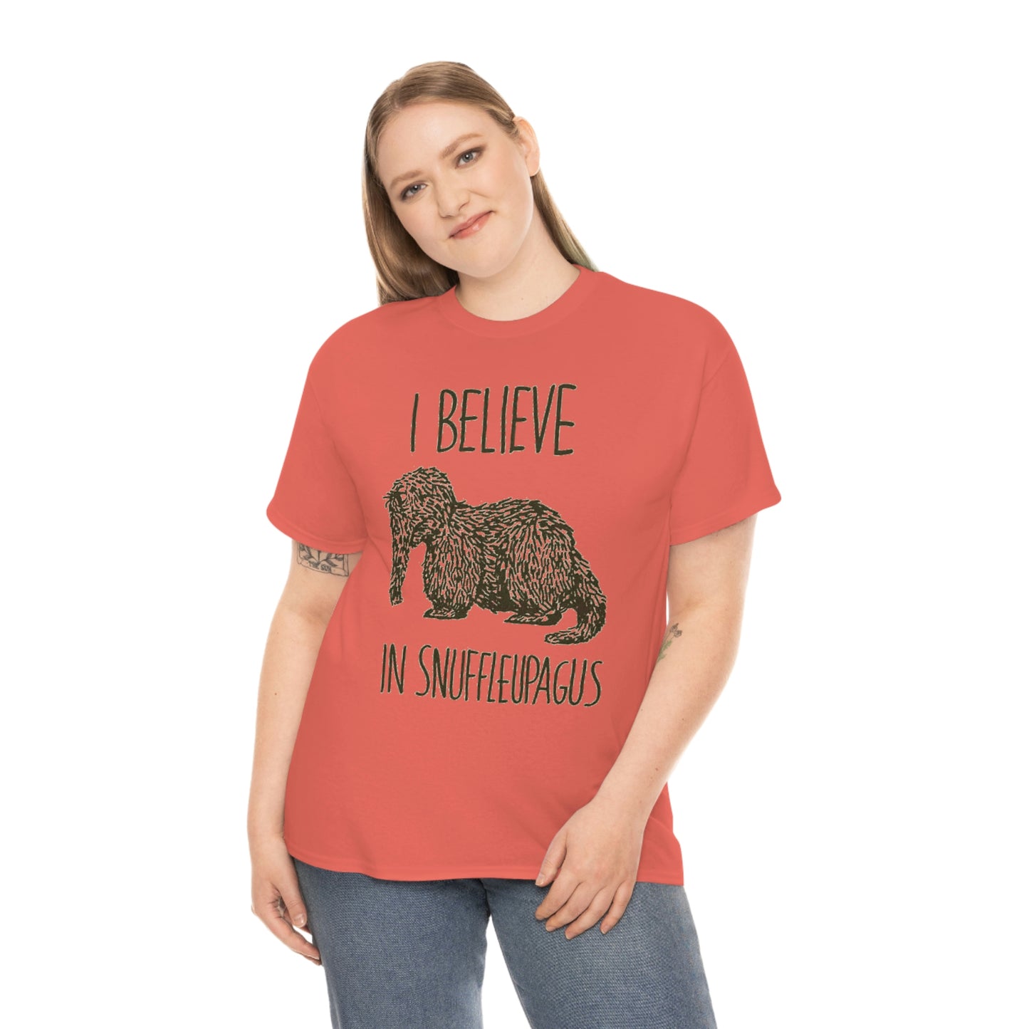 I Believe in Snuffleupagus - Unisex Heavy Cotton Tee