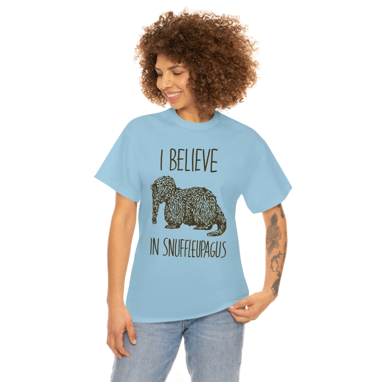 I Believe in Snuffleupagus - Unisex Heavy Cotton Tee