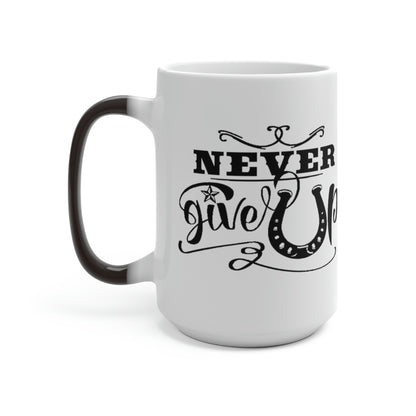 Never Give Up - Color Changing Mug
