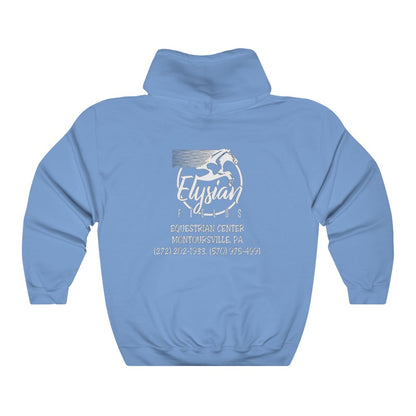 Elysian Fields - Adult Unisex Heavy Blend™ Hooded Sweatshirt - White Logo