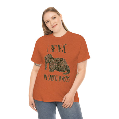 I Believe in Snuffleupagus - Unisex Heavy Cotton Tee