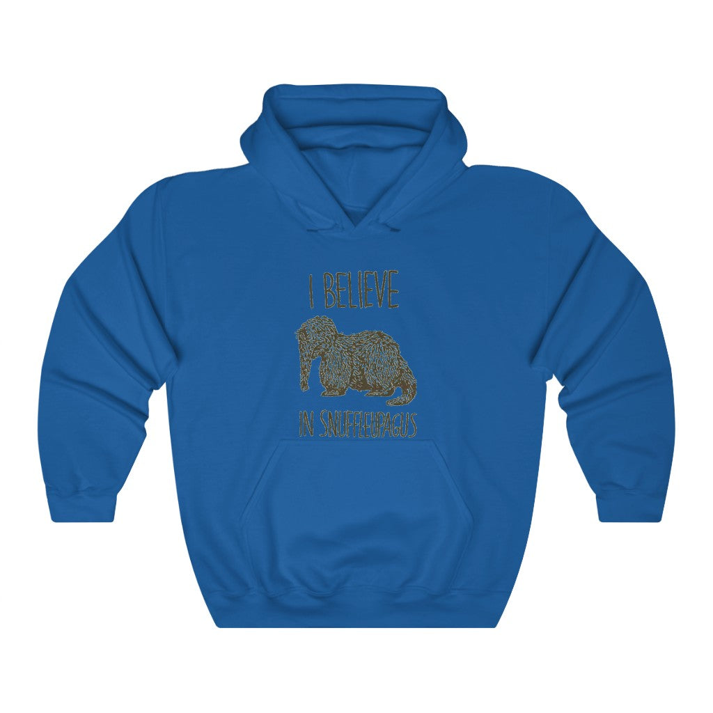 I believe in Snuffleupagus - Adult Unisex Heavy Blend™ Hooded Sweatshirt (Front)