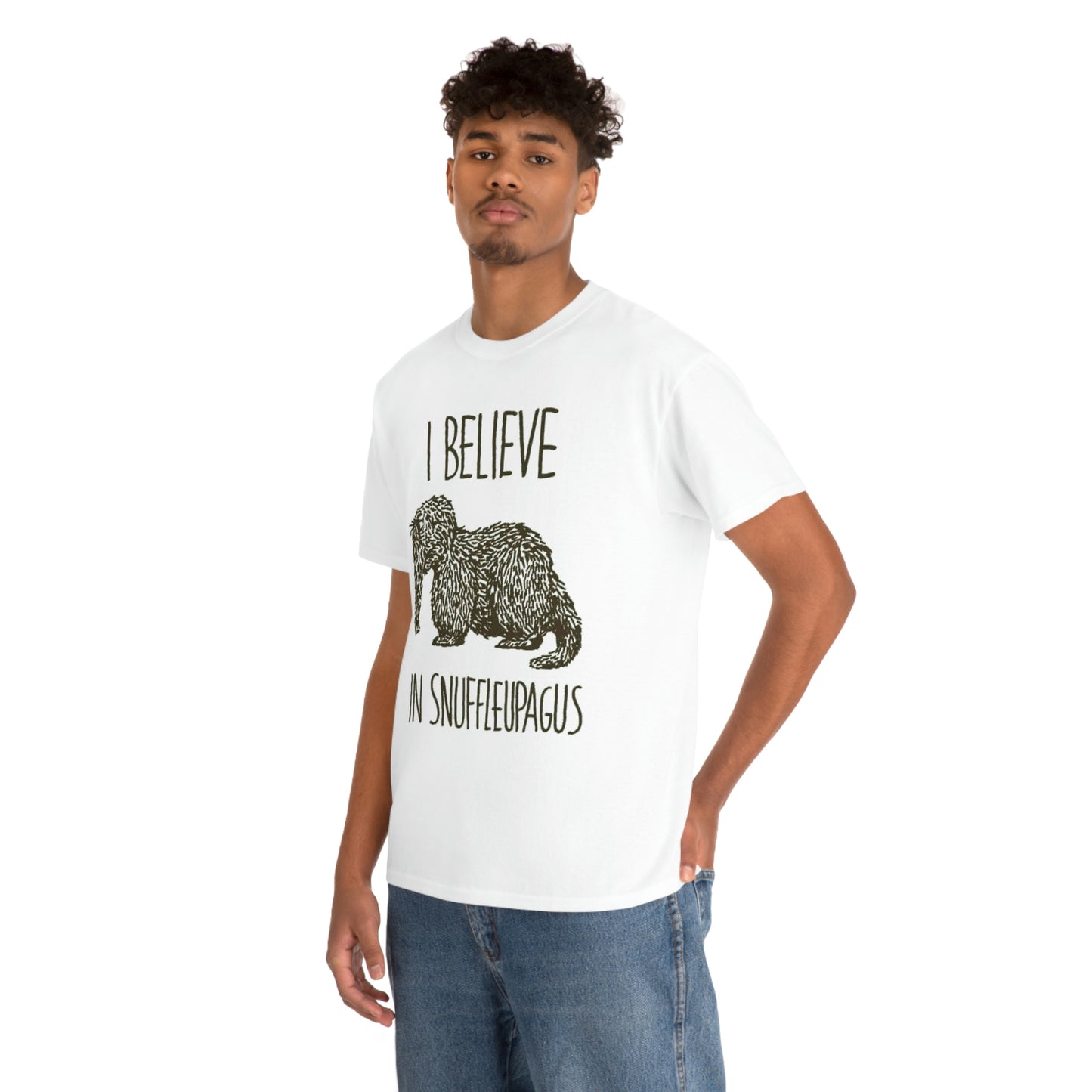 I Believe in Snuffleupagus - Unisex Heavy Cotton Tee