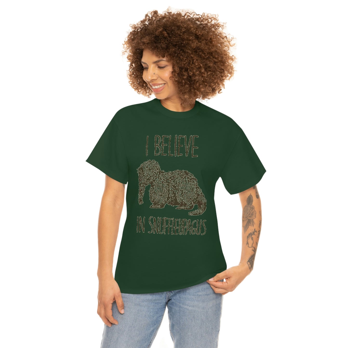 I Believe in Snuffleupagus - Unisex Heavy Cotton Tee