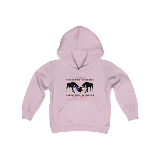 6H - Heart - Youth Hoodie  (Front Logo)