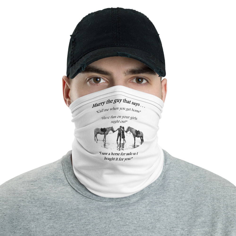 The One! - Neck Gaiter (White)