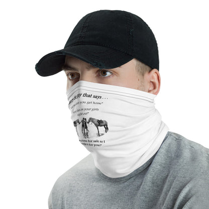 The One! - Neck Gaiter (White)