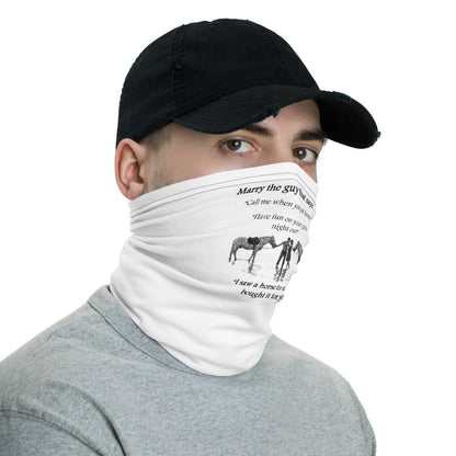 The One! - Neck Gaiter (White)